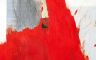 Rot ein Leben : Öl, Mischtechnik, Collage auf Köper : 155 x 135 cm : 2000